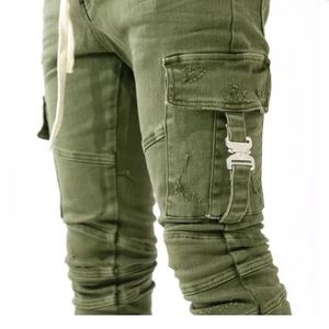 Thrt Cargo olive green everglade Denim Skinny Jeans